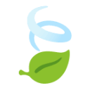 Leaf Fluttering In Wind u1f343 Icon 128 x 128