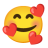 Smiling Face With Hearts u1f970 Icon 48 x 48