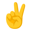 Victory Hand u270c Icon 128 x 128