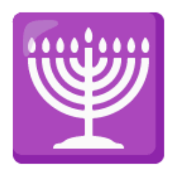 Menorah With Nine Branches u1f54e Icon 256 x 256