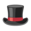 Top Hat u1f3a9 Icon 64 x 64