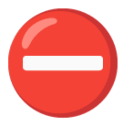 No Entry u26d4 Icon 256 x 256