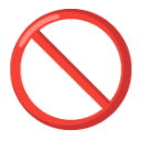 Prohibited u1f6ab Icon 128 x 128