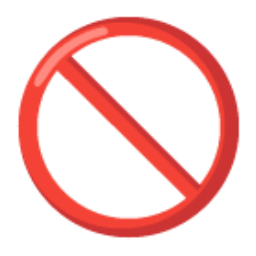 Prohibited u1f6ab Icon 256 x 256