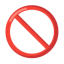 Prohibited u1f6ab Icon 64 x 64