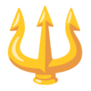 Trident Emblem u1f531 Icon 128 x 128