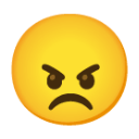 Angry Face u1f620 Icon 128 x 128