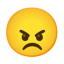 Angry Face u1f620 Icon 64 x 64