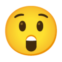 Astonished Face u1f632 Icon 256 x 256