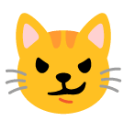 Cat Face With Wry Smile u1f63c Icon 128 x 128