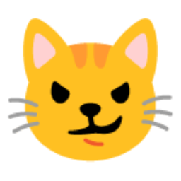 Cat Face With Wry Smile u1f63c Icon 256 x 256