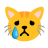 Crying Cat Face u1f63f Icon 48 x 48