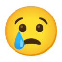 Crying Face u1f622 Icon 128 x 128