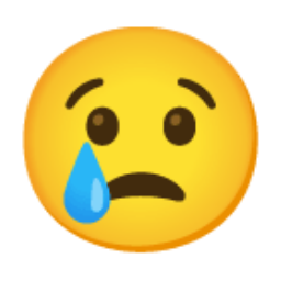 Crying Face u1f622 Icon 256 x 256