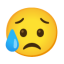 Disappointed But Relieved Face u1f625 Icon 64 x 64