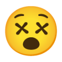 Dizzy Face u1f635 Icon 128 x 128