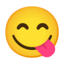 Face Savouring Delicious Food u1f60b Icon 128 x 128