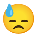 Face With Cold Sweat u1f613 Icon 128 x 128