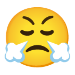 Face With Look Of Triumph u1f624 Icon 256 x 256