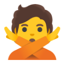 Face With No Good Gesture u1f645 Icon 128 x 128