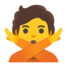 Face With No Good Gesture u1f645 Icon 256 x 256