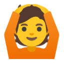 Face With Ok Gesture u1f646 Icon 128 x 128