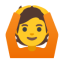Face With Ok Gesture u1f646 Icon 64 x 64