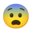 Fearful Face u1f628 Icon 64 x 64