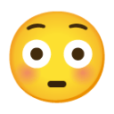 Flushed Face u1f633 Icon 128 x 128