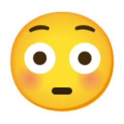 Flushed Face u1f633 Icon 256 x 256