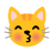 Kissing Cat Face With Closed Eyes u1f63d Icon 48 x 48