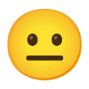 Neutral Face u1f610 Icon 128 x 128