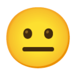 Neutral Face u1f610 Icon 256 x 256