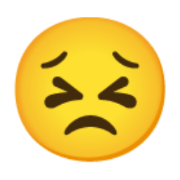 Persevering Face u1f623 Icon 256 x 256