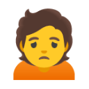 Person Frowning u1f64d Icon 128 x 128