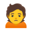 Person Frowning u1f64d Icon 64 x 64