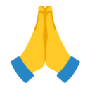 Person With Folded Hands u1f64f Icon 128 x 128