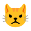Pouting Cat Face u1f63e Icon 64 x 64
