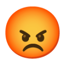 Pouting Face u1f621 Icon 128 x 128