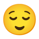 Relieved Face u1f60c Icon 128 x 128