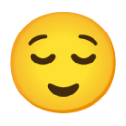 Relieved Face u1f60c Icon 256 x 256