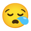 Sleepy Face u1f62a Icon 128 x 128