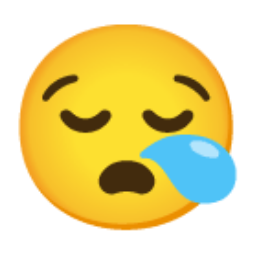 Sleepy Face u1f62a Icon 256 x 256