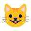 Smiling Cat Face With Open Mouth u1f63a Icon 64 x 64
