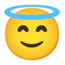 Smiling Face With Halo u1f607 Icon 128 x 128
