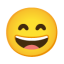 Smiling Face With Open Mouth And Smiling Eyes u1f604 Icon 64 x 64