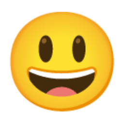 Smiling Face With Open Mouth u1f603 Icon 256 x 256