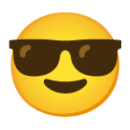 Smiling Face With Sunglasses u1f60e Icon 256 x 256