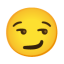 Smirking Face u1f60f Icon 64 x 64