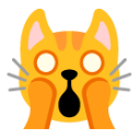 Weary Cat Face u1f640 Icon 128 x 128